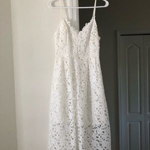 ASTR White Lace Dress, Medium.